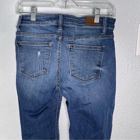 Judy Blue Skinny Fit Distressed Light Blue Women  Bodycon Jeans Sz  5/57 - Picture 7 of 11
